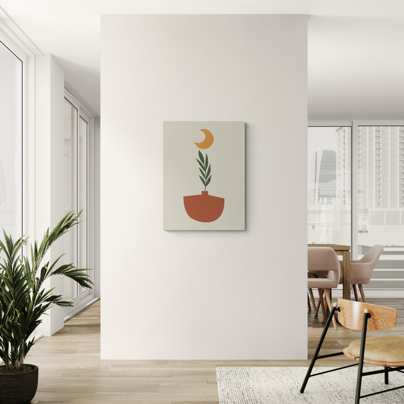 «Desert Moon Plant», reproduction d'art sur toile tendue, 2736