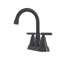 Robinet de lavabo de salle de bain à 2 poignées certifiées CUPC de 7,86 po d'Uniwa (noir mat)-117992881
