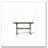 X Based Counter Height Casual Dining Table