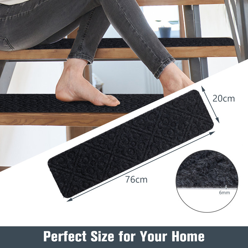 Elko Non-Slip Stair Tread, Grey
