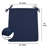 Emjay Weather-Resistant Foam Core Outdoor Rocking Chair Seat Cushions Removable Cover with Ties (Set Of 2)-647990000