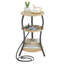 Table d'appoint ronde à chargement - Table compacte à 3 niveaux avec ports USB pour petits espaces-813241808-813241810