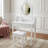 Makeup Vanity Table Set With 360Â° Mirror & Cushioned Stool - 4-Drawer Bedroom Dressing Desk-1762025775