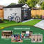 8 pi L 12 pi. D Remise de rangement en plastique avec plancher