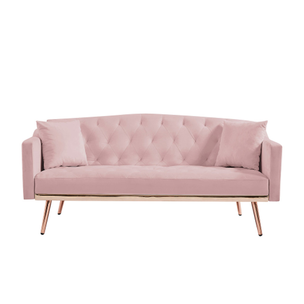 Everly Quinn 32'' Velvet Sleeper Sofa | Wayfair