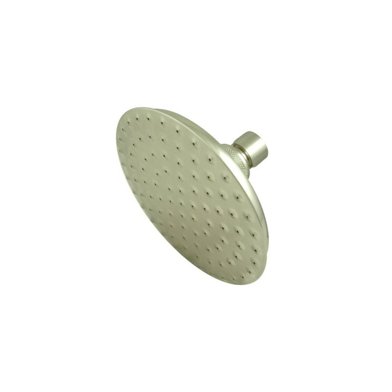 Hot Springs Rain Shower Head, Satin Nickel