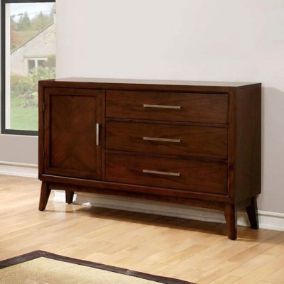 mixed material 3 drawer dresser medium brown Mid-Century Modern Dressers & Chests You'll Love size:6 sturdy MDF material ballerina dress for school Beach Dresses | Boho