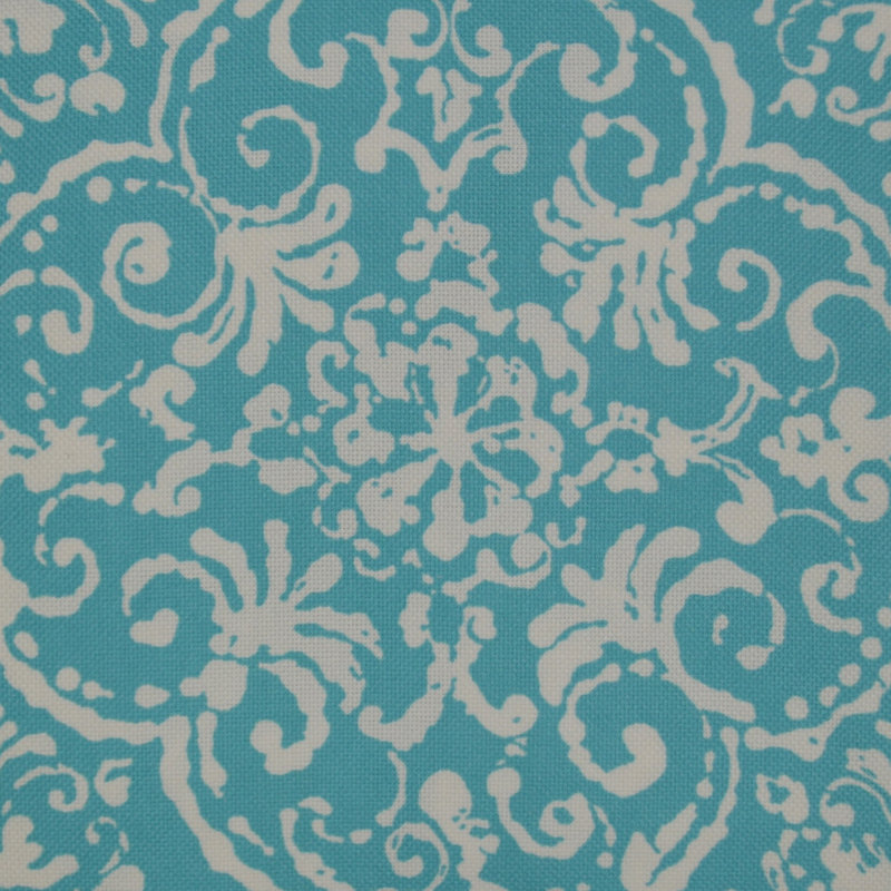 Print Affair Square Indoor/Outdoor Pillow Cover & Insert, Turquoise