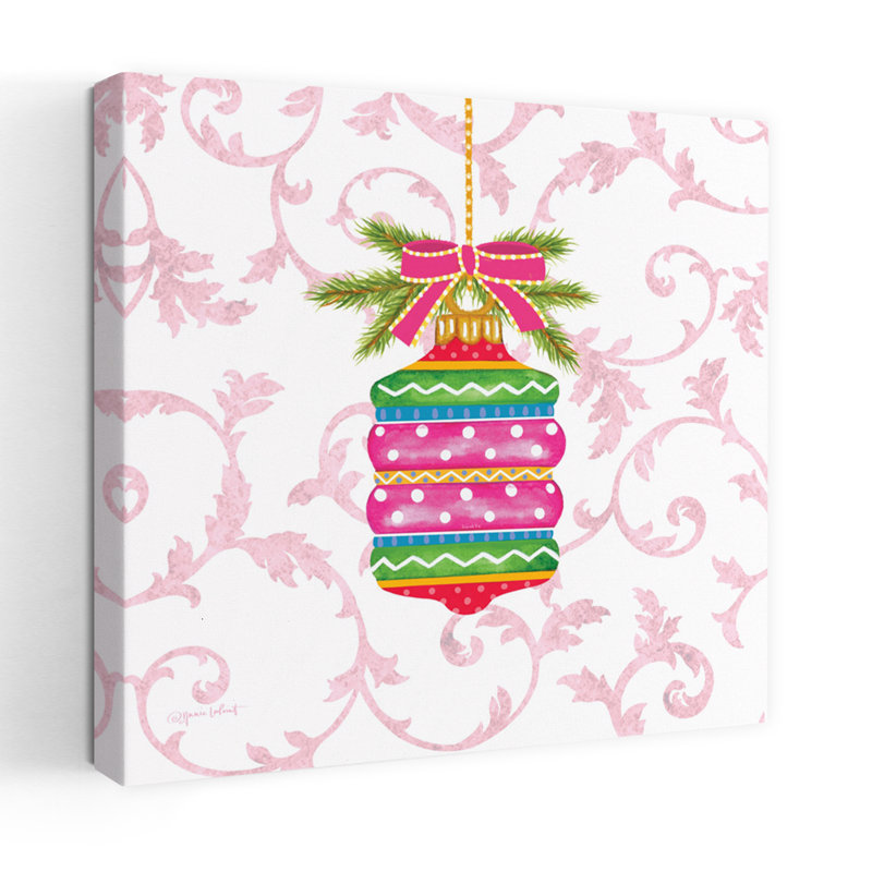 Ornement contemporain Razzle Dazzle Ii avec art des Fêtes de Noël, H 32 po x l 32 po