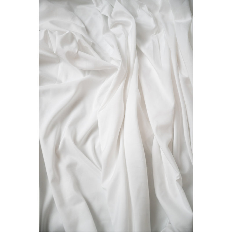 4-Piece White Bamboo King Hypoallergenic Sheet Set, 80" L x 76" W, White