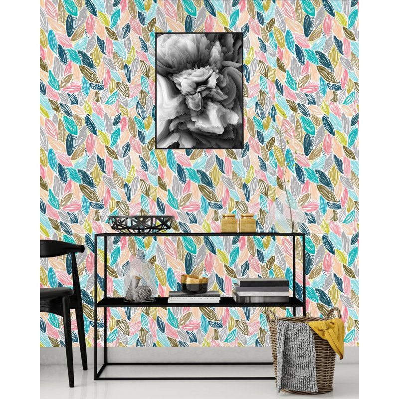 Panneau de papier peint adhésif Schramme, L 120 po x l 25 po