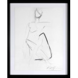 Seated Figure Study Print by Robert Robinson