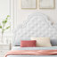 Lit plateforme performant en velours Gwyneth