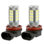 2 ampoules à DEL H8 / H9 / H11 à brouillard à DEL H8 / H9 / H11 800lm résistantes à l'eau à 360 °, angle de faisceau de 6000K, blanc