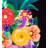 Summer Welcome Color Floral Pineapple Sassafras 22 in. x 10 in. Insert Door Mat