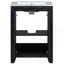 24X18x34 Inches Vintage Style Small Bathroom Vanity Combo With Ceramic Sink, 2 Soft-Close Doors