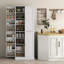 Armoire de cuisine 65 po avec tablettes pour le garde-manger, l'armoire et les tablettes