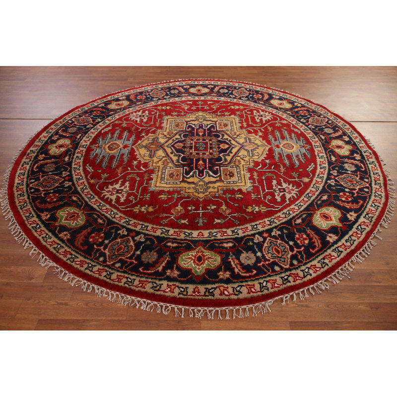 Tapis à motif géométrique rond 8x8