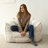 Teddy 43" Boucle Upholstered Bean Bag Couch For Adults and Kids-164063485