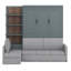 Murphy Bed Wall Bed With Sofa And Shelves-1839680357