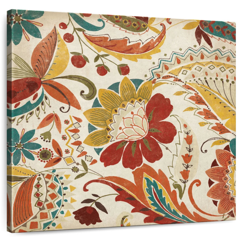 Épice à motif cachemire Kerner Boho II, H 10 po x l 10 po