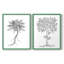 Reproduction encadrée de qualité supérieure de B&W Plant Speciment III - prête à être accrochée - aucun clou requis - aucun clou requis-192665974-192665963