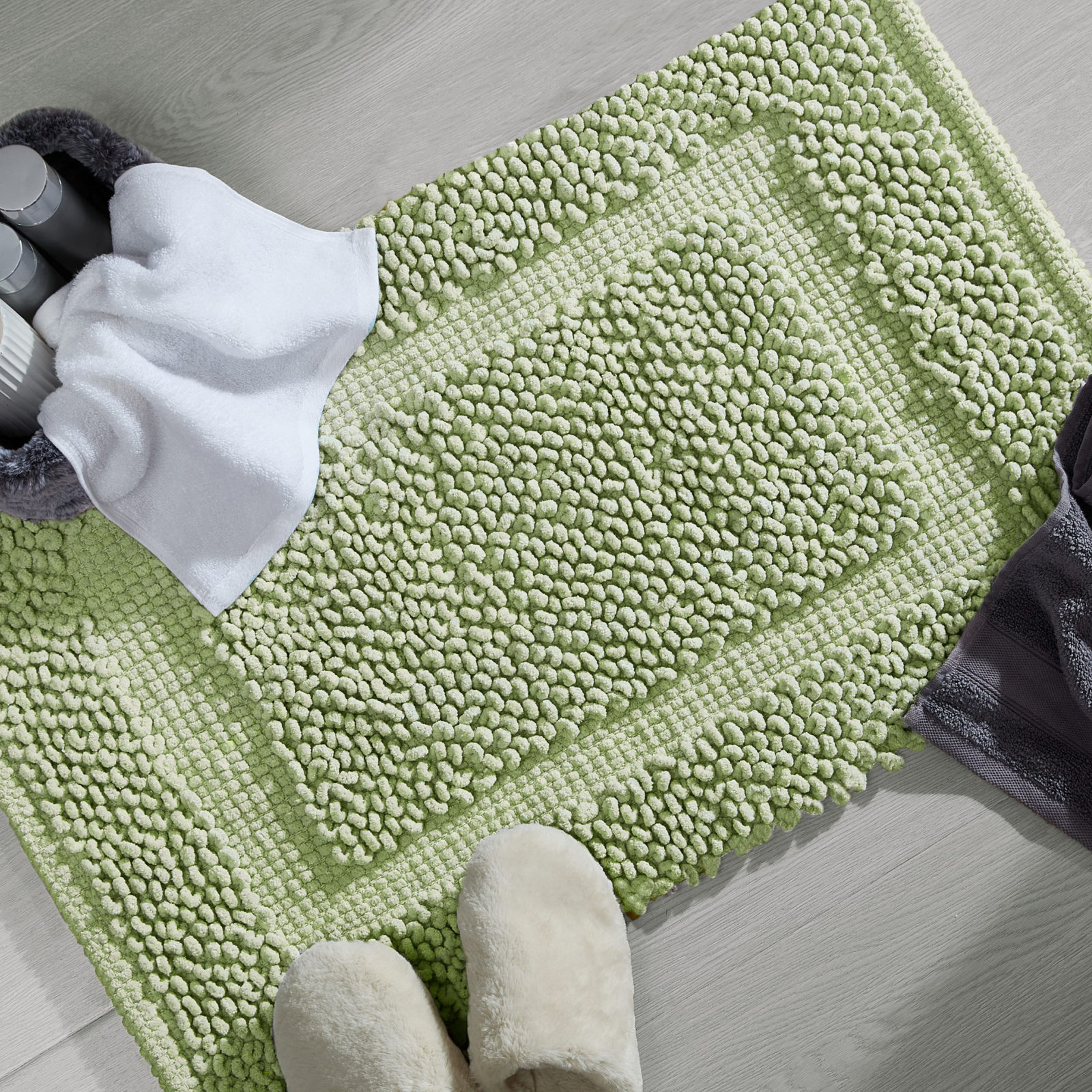 Payten Classic Cotton Bath Mat, Single - 20"W x 32"L, Sage