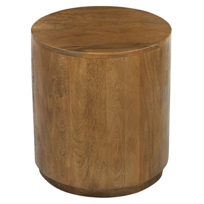 Kopsho Round Side Table In Spice Tan