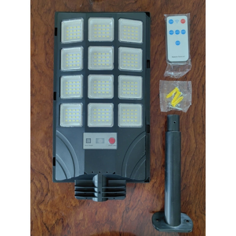 Solar Powered LED Outdoor Area Lights with Dusk-to-Dawn Sensor & Remote Control