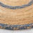 Troche Natural Fiber Hand Loomed Jute/Cotton Rug in Brown/Blue-1859699441