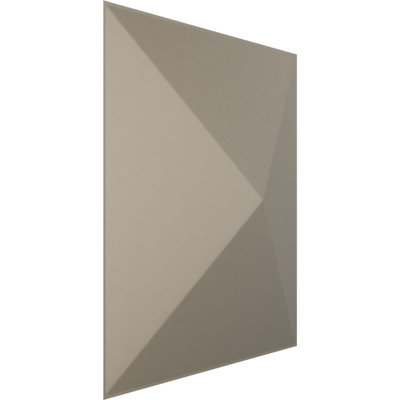 Panneau mural décoratif 3D Surak EnduraWall l 11 7/8 po x H 11 7/8 po, argent métallique métallique (couvre 0,98 pi2)