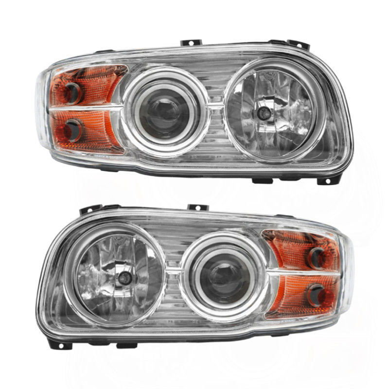 Assemblage de phares chromés compatible avec la paire Peterbilt 388 389 de 2008 à 2018