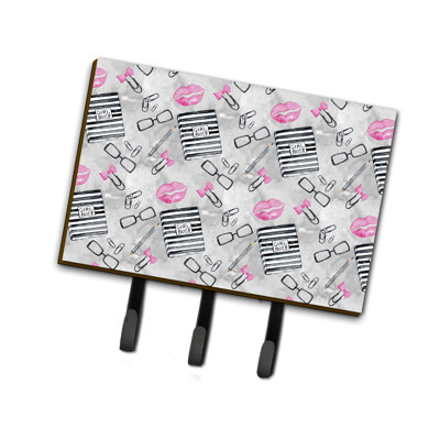 Metal Wall Organizer with Key Hooks