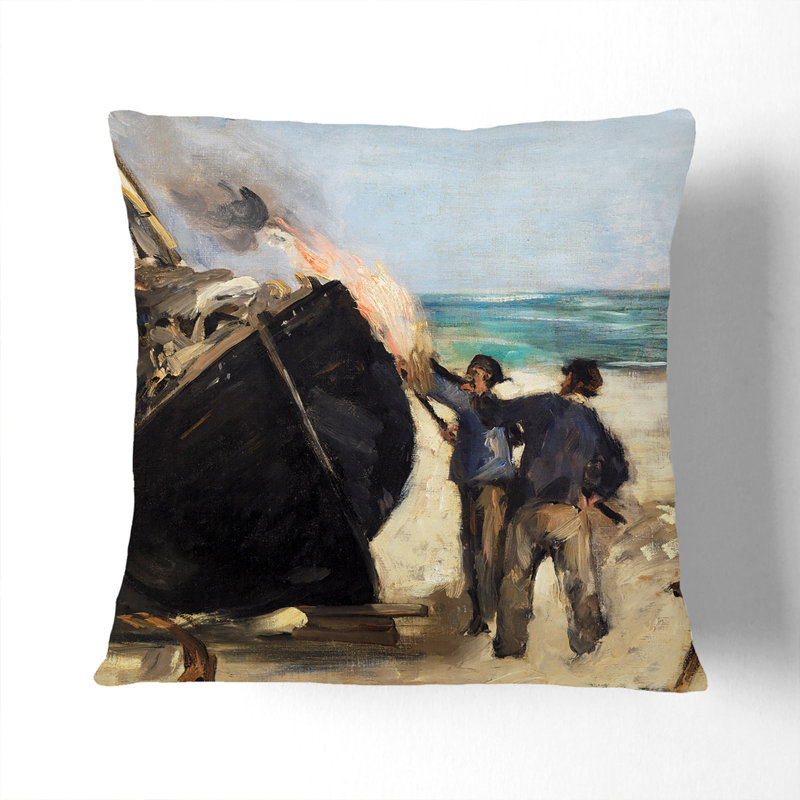Square Cushion, 40cm H x 40cm W x 15cm D, Stone