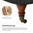 Gerardo 40"W Traditional Genuine Leather Ottoman with Tufted Top Nailhead Trim and Caster Wheels-812665371