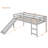 Loft Bed With Slide, Multifunctional Design-1714417711