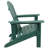 Luebbert Plastic/Resin Folding Adirondack Chair - Green-1057485509