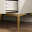 3 - Drawer Nightstand With Metal Legs-2130540669