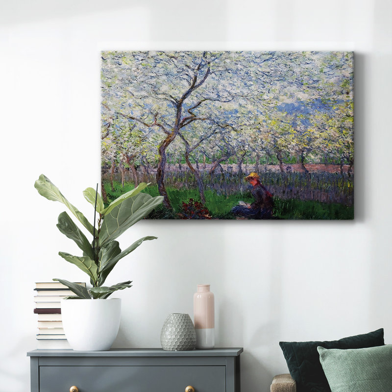 An Orchard in Spring, 1886-Gallery Wrapped Canvas, 24" H x 36" W
