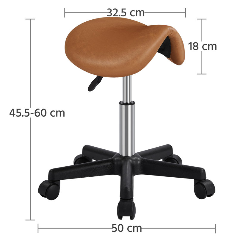Desaun Metal Accent Stool, Brown