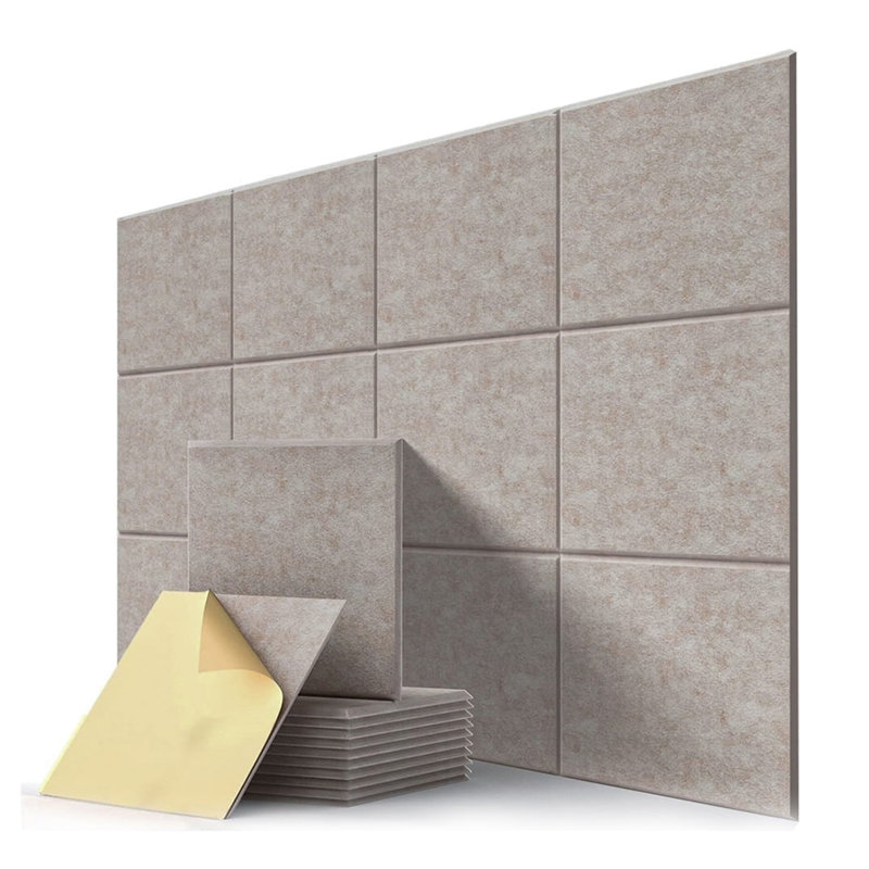 Pack de 12 panneaux muraux insonorisants Panneaux muraux insonorisants 12 "x 12" x 0,4 "Panneaux insonorisants à haute densité