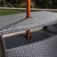 Table d'appoint méridienne avec trou pour parasol-416846441