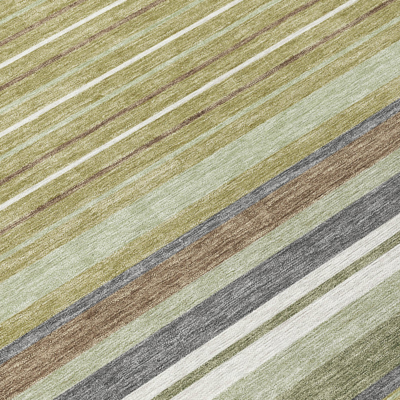 Machine Washable Indoor/Outdoor Chantille ACN2330 Stripes Rug, Rectangle 2'6" x 3'10"
