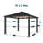 Santa Monica Aluminum Patio Gazebo-93776341