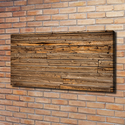 Wooden Wall - Wrapped Canvas Print