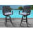 Adelynn Metal Outdoor Stool with Cushion