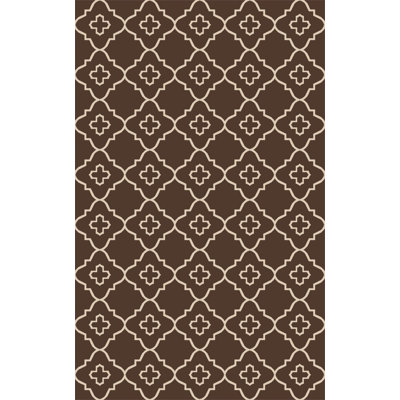 Tapis brun tissé à la main arnoldsville