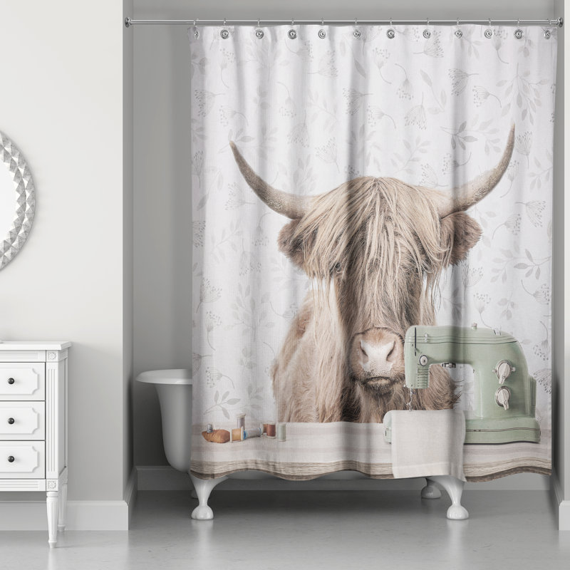 Rideau de douche Cow