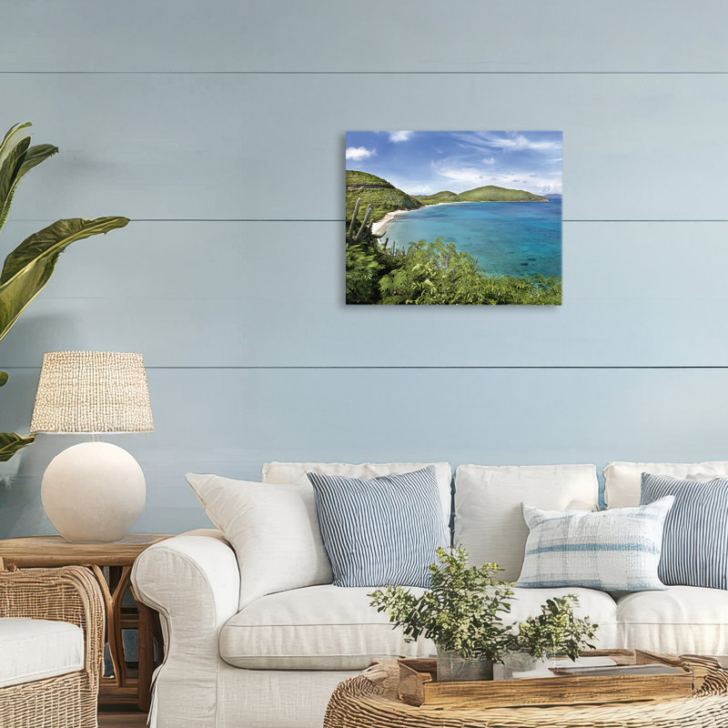 Caribbean Overlook Landscape Canvas, design by Seven Trees Design, 16" H x 20" W