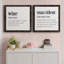 «Wine Définition», ensemble de 2 encadrements d'art textuel sur toile-1470789300-1470789303